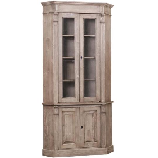tomorfa sarokszekreny vitrines uveges talaloszekreny klasszikus egyedi butor gyartas vintage mediterran country provence provanszi butorok videki rusztikus butorok lameridiana lakberendezes.jpg